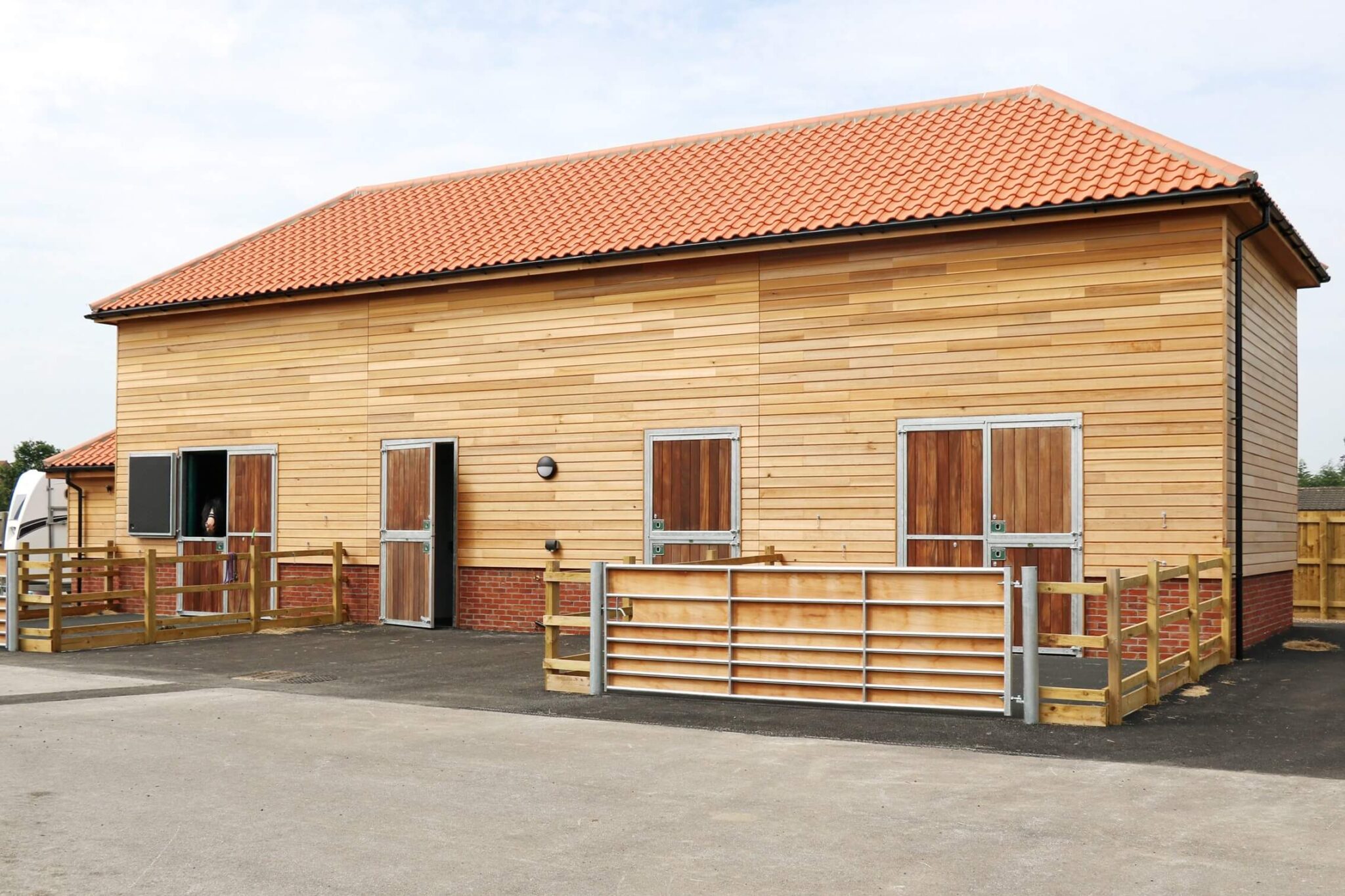 newly built intensive care unit for bransby horses