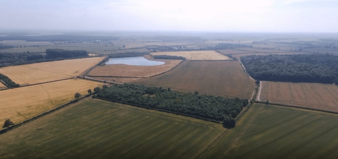aerial shot of barlings land