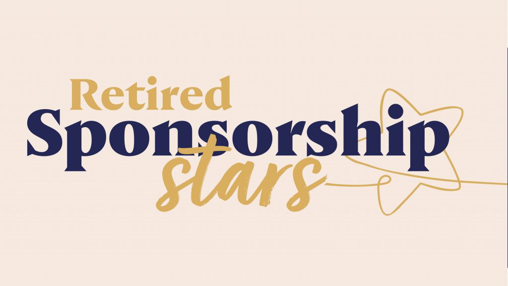 retired sponsorship stars graphic with logo