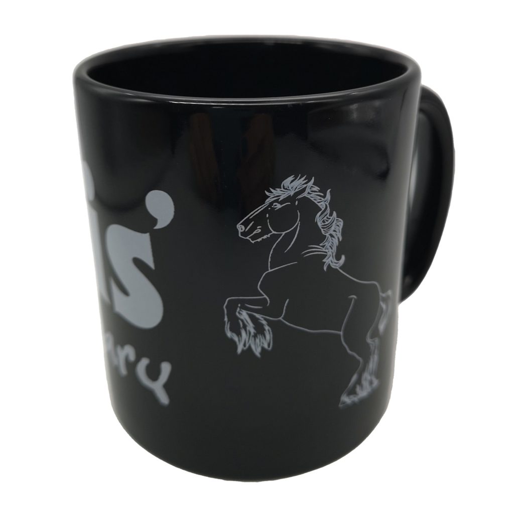 black hovis' friday diary branded mug