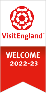 visit england banner, welcome 2022-23