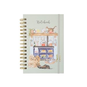 wrendale designs country kitchen spiral notebook