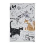 Feline Friends Tea Towel