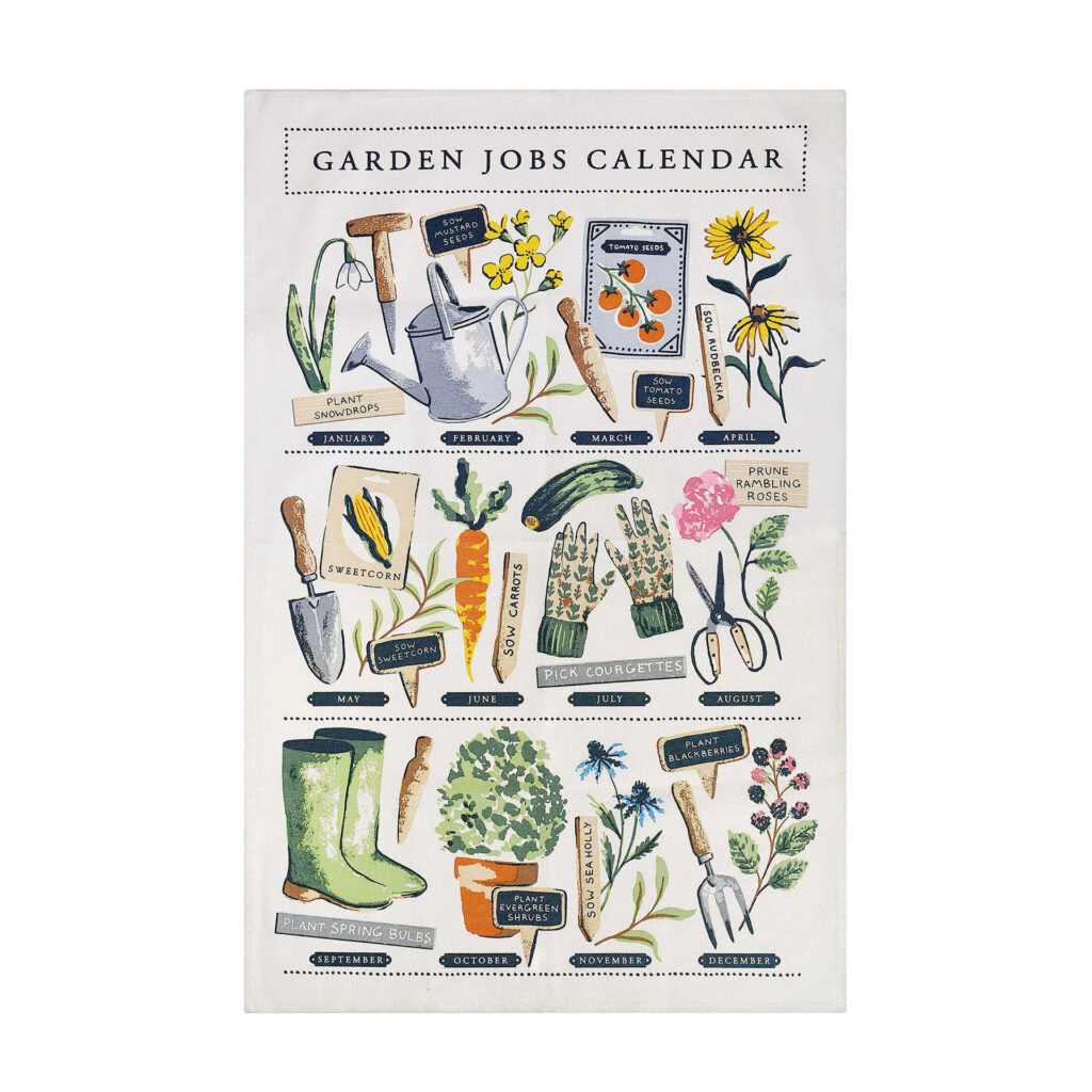Gardening Jobs Tea Towel