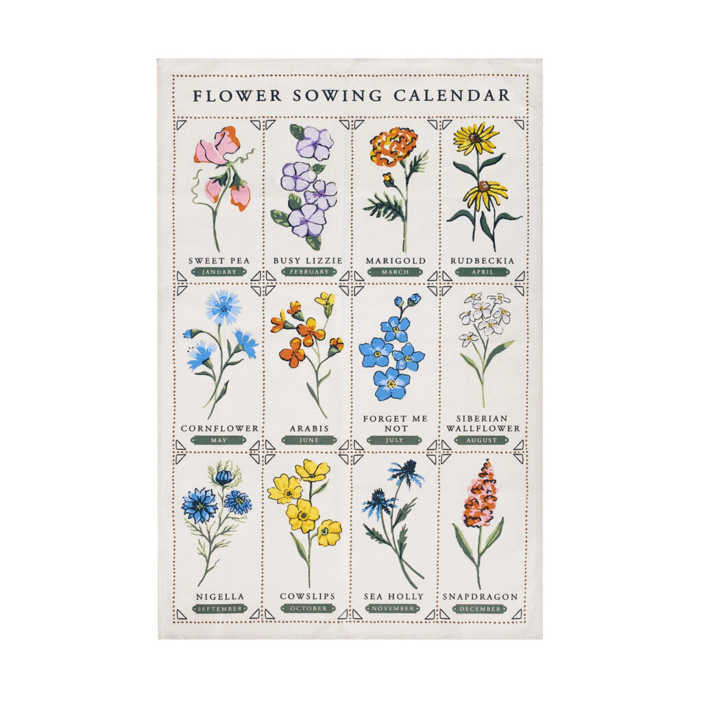 Time to Grow Tea Towel