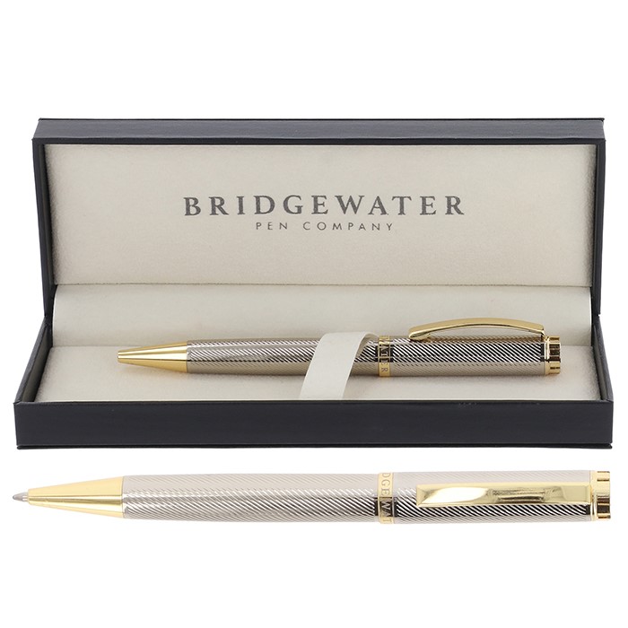Bridgewater Cambridge Chrome & Gold Ball Pen