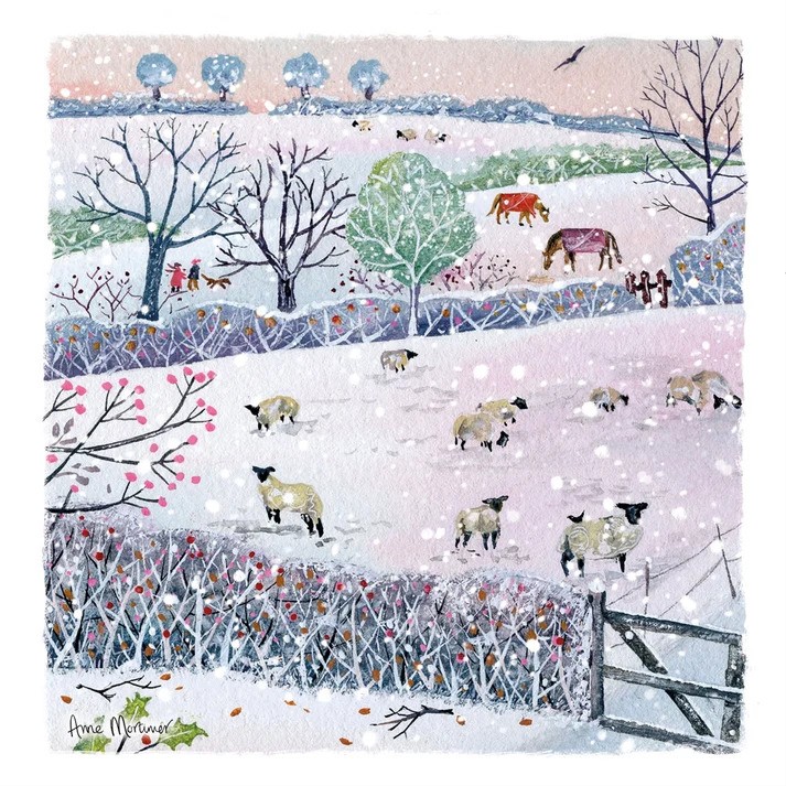 Winter Field Christmas Cards 10 pack