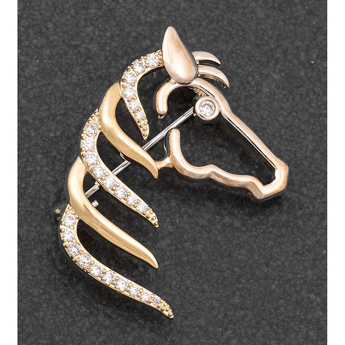 Horse Head Brooch