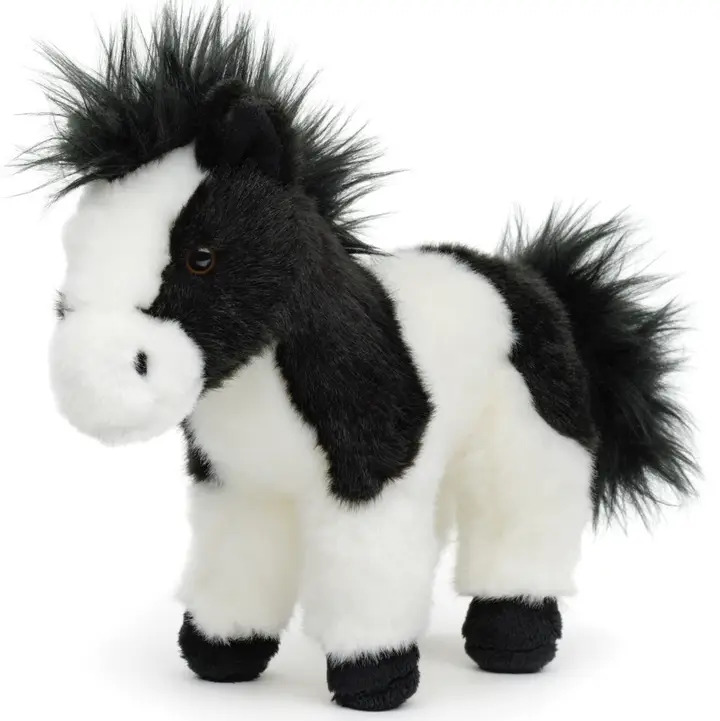Black & White Piebald Horse Soft Toy