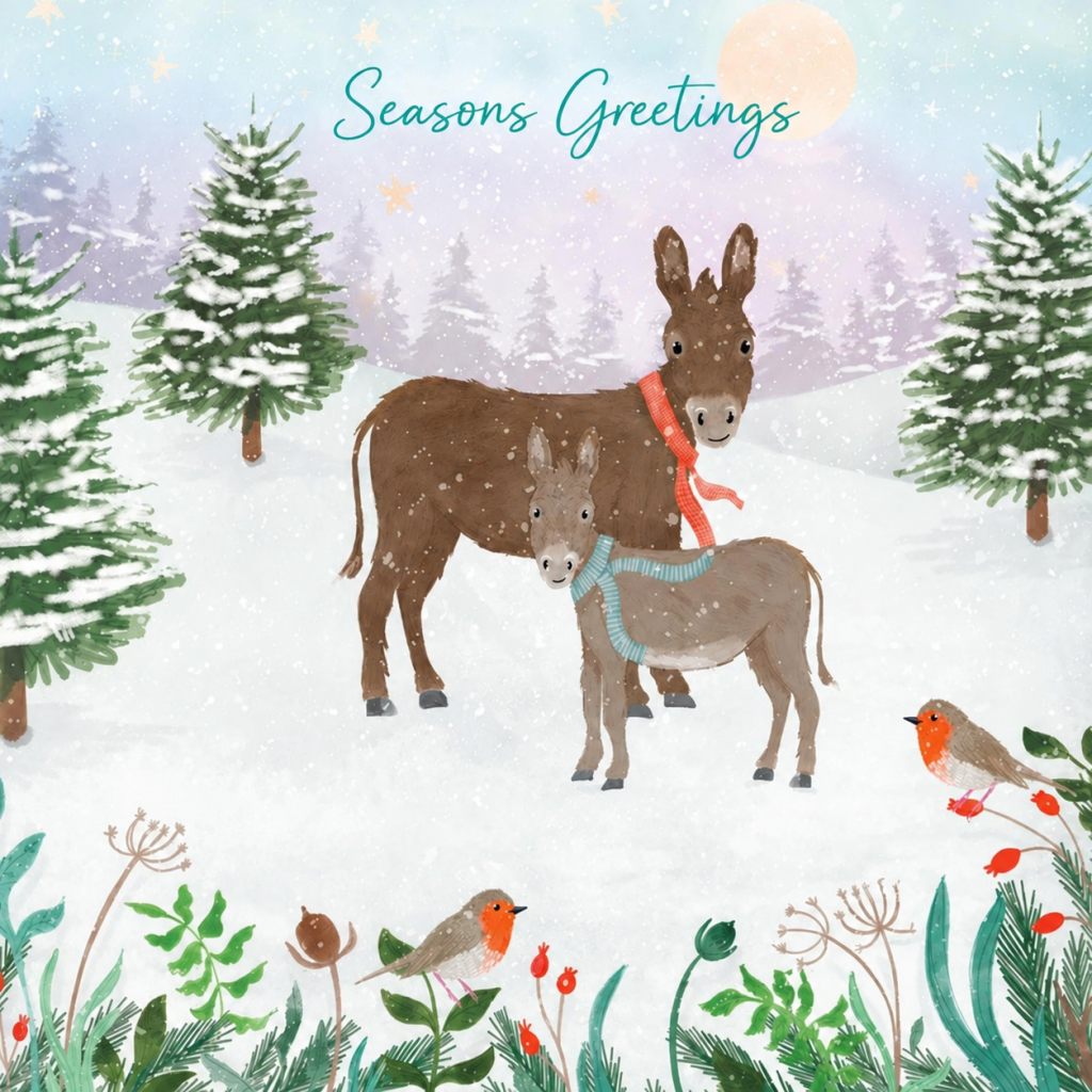 Keeping Warm Christmas Cards 10 pack